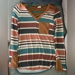 Lovely and Melody Stylish VNeck Blouse